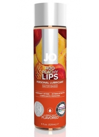 Лубрикант на водной основе с ароматом персика JO Flavored Peachy Lips - 120 мл. - System JO - купить с доставкой в Новом Уренгое