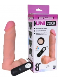 Фаллическая насадка Харнесс UNICOCK 8  с вибрацией - 20 см. - LOVETOY (А-Полимер) - купить с доставкой в Новом Уренгое