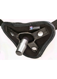 Страпон с 2 насадками и вибрацией UniStrap - 20 и 18 см. - LOVETOY (А-Полимер) - купить с доставкой в Новом Уренгое