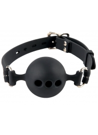 Силиконовый кляп-шар с отверстиями для дыхания Silicone Breathable Ball Gag Small - Pipedream - купить с доставкой в Новом Уренгое