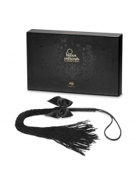 Чёрная плётка Lilly Whip Bijoux - Bijoux Indiscrets - купить с доставкой в Новом Уренгое