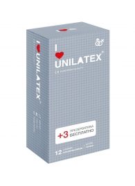 Презервативы с точками Unilatex Dotted - 12 шт. + 3 шт. в подарок - Unilatex - купить с доставкой в Новом Уренгое