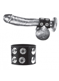 Ремень на член и мошонку 1.5  Cock Ring With Ball Strap - BlueLine - купить с доставкой в Новом Уренгое