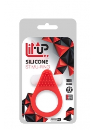 Красное эрекционное кольцо LIT-UP SILICONE STIMU RING 1 RED - Dream Toys - в Новом Уренгое купить с доставкой