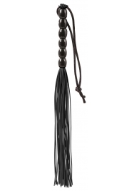 Чёрная мини-плеть из резины Rubber Mini Whip - 22 см. - Blush Novelties - купить с доставкой в Новом Уренгое