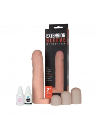 Насадка-удлинитель Extension sleeve с подхватом мошонки - 19 см. - Sitabella - в Новом Уренгое купить с доставкой