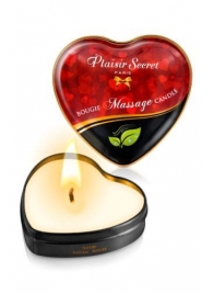 Массажная свеча с нейтральным ароматом Bougie Massage Candle - 35 мл. - Plaisir Secret - купить с доставкой в Новом Уренгое