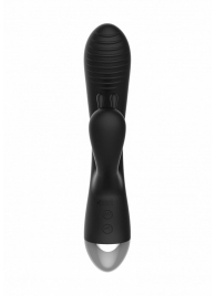 Чёрный вибратор E-Stimulation Rabbit Vibrator с электростимуляцией - 19 см. - Shots Media BV - купить с доставкой в Новом Уренгое