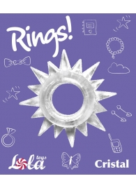 Прозрачное эрекционное кольцо Rings Cristal - Lola Games - в Новом Уренгое купить с доставкой