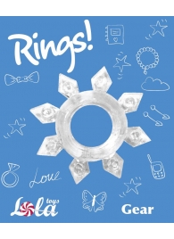 Прозрачное эрекционное кольцо Rings Gear - Lola Games - в Новом Уренгое купить с доставкой