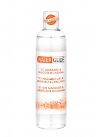 Гель-смазка 2-в-1 MASSAGE   LUBRICANT GUARANA - 300 мл. - Waterglide - купить с доставкой в Новом Уренгое