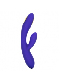 Фиолетовый вибратор с функцией электростимуляции Intimate E-Stimulator Dual Wand - 21,5 см. - California Exotic Novelties - купить с доставкой в Новом Уренгое