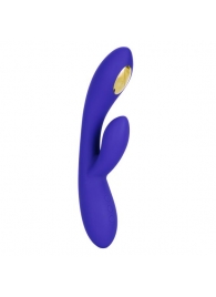 Фиолетовый вибратор с функцией электростимуляции Intimate E-Stimulator Dual Wand - 21,5 см. - California Exotic Novelties - купить с доставкой в Новом Уренгое