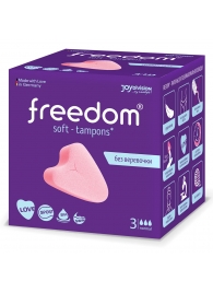 Женские гигиенические тампоны без веревочки FREEDOM normal - 3 шт. - Freedom - купить с доставкой в Новом Уренгое