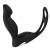 Черный вибромассажер простаты P-PLEASER W ERECTION ENHANCE - Dream Toys - в Новом Уренгое купить с доставкой