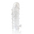 Закрытая прозрачная рельефная насадка Crystal sleeve - 13 см. - Erowoman-Eroman - в Новом Уренгое купить с доставкой
