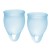 Набор голубых менструальных чаш Feel confident Menstrual Cup - Satisfyer - купить с доставкой в Новом Уренгое