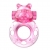 Розовое эрекционное виброкольцо на пенис Pink Bear - Baile - в Новом Уренгое купить с доставкой