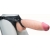 Телесный реалистичный фаллоимитатор на черных трусиках Real Big Strap-On - 34,5 см. - LOVETOY (А-Полимер) - купить с доставкой в Новом Уренгое