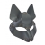 Серая маска Wolf с клепками - Sitabella - купить с доставкой в Новом Уренгое
