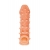 Телесная закрытая насадка с пупырышками Cock Sleeve Size M - 15,6 см. - KOKOS - в Новом Уренгое купить с доставкой