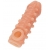 Телесная закрытая насадка с шариками Cock Sleeve Size S - 13,8 см. - KOKOS - в Новом Уренгое купить с доставкой