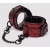 Красно-черные наручники Reversible Faux Leather Wrist Cuffs - Fifty Shades of Grey - купить с доставкой в Новом Уренгое