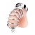 Серебристая клетка для члена Urethral Play Cage - BlueLine - купить с доставкой в Новом Уренгое