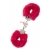 Металлические наручники с красной меховой опушкой METAL HANDCUFF WITH PLUSH RED - Dream Toys - купить с доставкой в Новом Уренгое