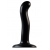 Черный фаллоимитатор-насадка Strap-On-Me P G spot Dildo size S - 16,4 см. - Strap-on-me - купить с доставкой в Новом Уренгое