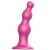 Розовая насадка Strap-On-Me Dildo Plug Beads size S - Strap-on-me - купить с доставкой в Новом Уренгое