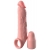 Телесная насадка-удлинитель 2 Inch Silicone X-tension with Strap - 20,3 см. - Pipedream - в Новом Уренгое купить с доставкой