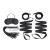Эротический набор 4PC Bondage Bed Strap   Flogger Kit - Lux Fetish - купить с доставкой в Новом Уренгое