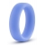 Голубое люминесцентное кольцо Silicone Glo Cock Ring - Blush Novelties - в Новом Уренгое купить с доставкой