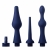 Набор из 3 универсальных насадок для анального душа Universal 3 Piece Silicone Enema Attachment Set - XR Brands - купить с доставкой в Новом Уренгое