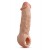 Телесная насадка-удлинитель Intrepid 9.25 Inch Realistic Penis Extender Sleeve - 23,5 см. - Blush Novelties - в Новом Уренгое купить с доставкой