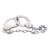 Наручники из металла с длинной цепочкой CHROME HANDCUFFS METAL HANDCUFFS W. KEY - NMC - купить с доставкой в Новом Уренгое