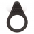 Чёрное эрекционное кольцо LIT-UP SILICONE STIMU RING 1 BLACK - Dream Toys - в Новом Уренгое купить с доставкой