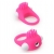 Розовое эрекционное кольцо с щеточкой LIT-UP SILICONE STIMU RING 5 - Dream Toys - в Новом Уренгое купить с доставкой