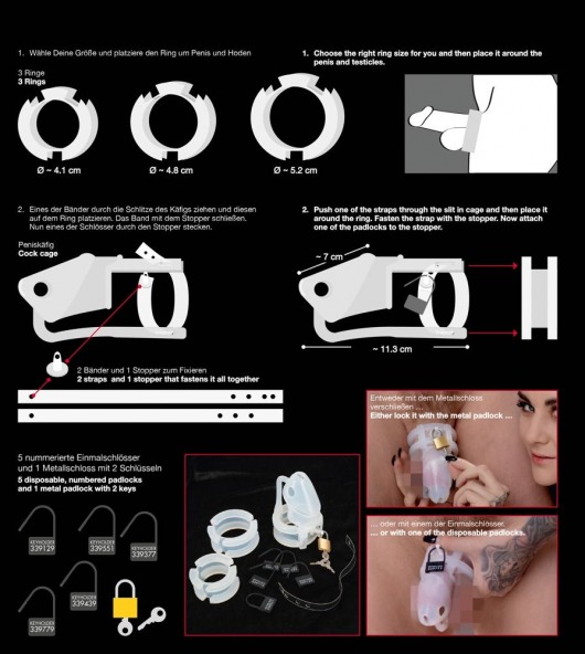 Набор для мужского пояса верности Cock Cage Set - Orion - купить с доставкой в Новом Уренгое