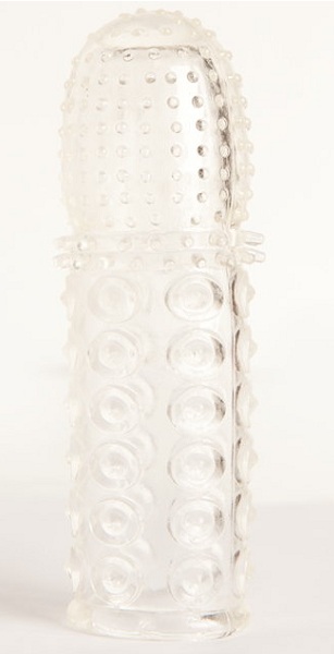 Прозрачная закрытая гелевая насадка - 13,5 см. - Toyfa Basic - в Новом Уренгое купить с доставкой