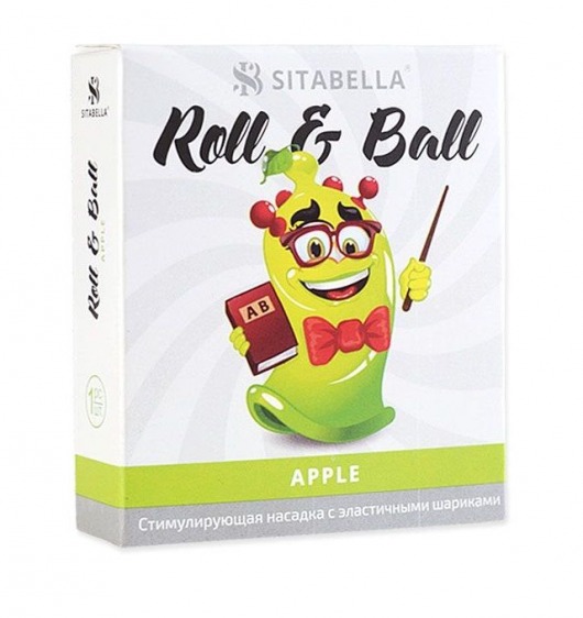 Стимулирующий презерватив-насадка Roll   Ball Apple - Sitabella - купить с доставкой в Новом Уренгое