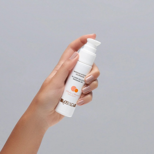 Универсальный массажный гель-смазка Allover Delicious Massage Gel с ароматом персика и аброкоса - 50 мл. - YESforLOV - купить с доставкой в Новом Уренгое