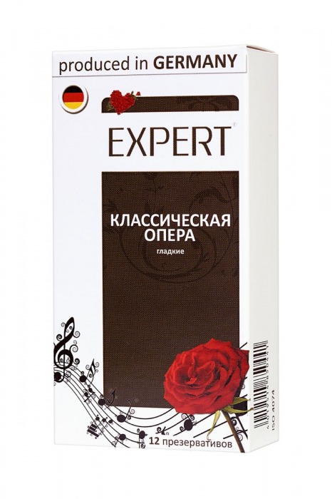 Гладкие презервативы Expert  Классическая опера  - 12 шт. - Expert - купить с доставкой в Новом Уренгое