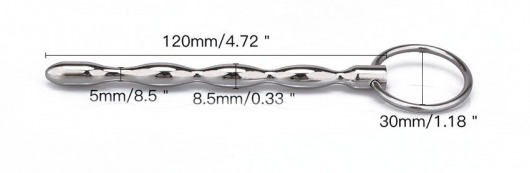 Металлический уретральный плаг с кольцом - Notabu - купить с доставкой в Новом Уренгое