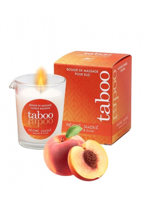 Массажное аромамасло с афродизиаками для женщин RUF Taboo Peche sucre - 60 гр. - RUF - купить с доставкой в Новом Уренгое