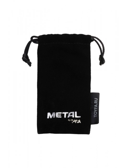 Серебристая коническая анальная пробка с красным кристаллом - 8 см. - ToyFa - купить с доставкой в Новом Уренгое