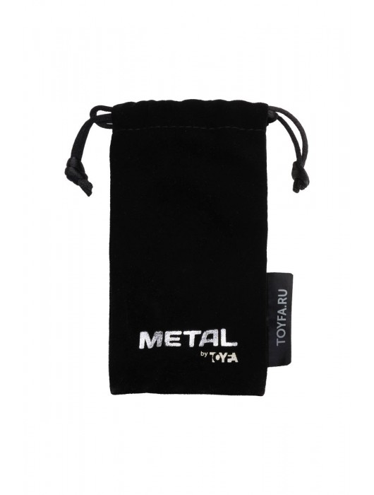 Серебристая коническая анальная пробка с красным кристаллом-сердечком - 7 см. - ToyFa - купить с доставкой в Новом Уренгое