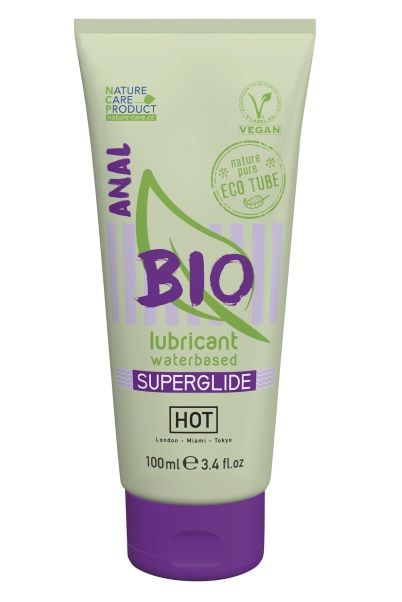 Интимный увлажняющий анальный гель BIO SuperGlide - 100 мл. - HOT - купить с доставкой в Новом Уренгое