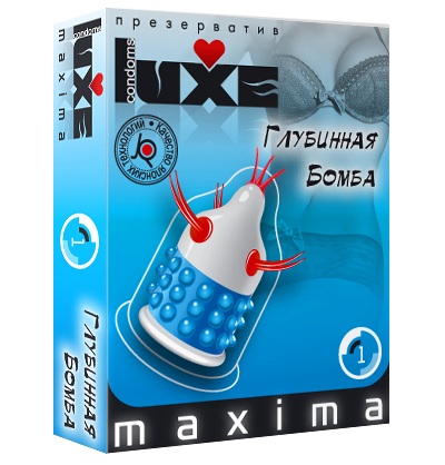 Презерватив LUXE Maxima  Глубинная бомба  - 1 шт. - Luxe - купить с доставкой в Новом Уренгое